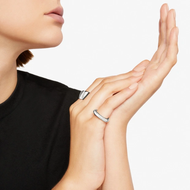 Anello Irregular Argento