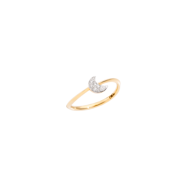 Bague Mini Lune Précieuse