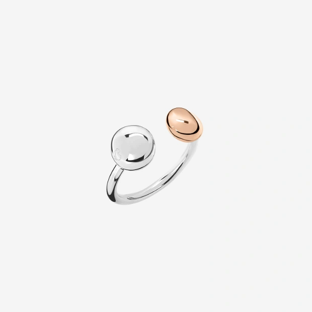 Silver & Rose Gold Pepita Ring