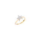 Ring Mini-stellina „precious“ - Gelbgold 18k, Weiße Diamanten