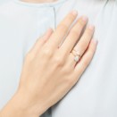 Ring Herz „precious“ - Gelbgold 18k, Weiße Diamanten