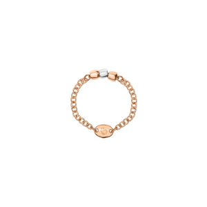 Mini Granelli Ring - 9k Rose Gold, Silver