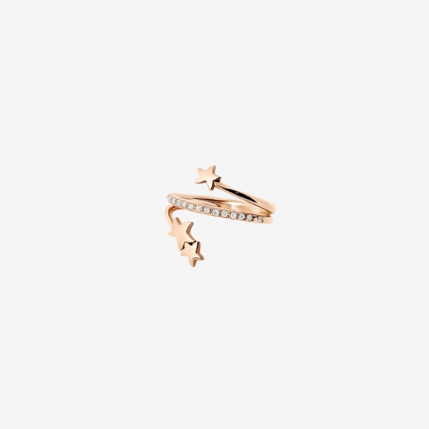 Bague Spirale Stellina Or Rose & Diamants
