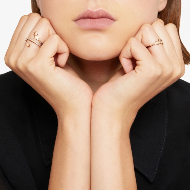 Bague Stellina Or Rose & Diamant Blanc