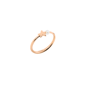 Stellina Ring - Roségold 9k, Kristallperlen