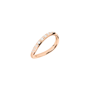 Anillo Essentials - Oro Rosa 9k, Diamantes Blancos