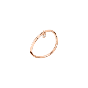 Anello Essentials - Oro Rosa 9k, Diamanti Bianchi
