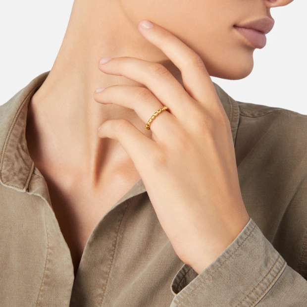 Yellow Gold Granelli Ring
