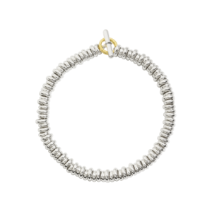 Rondelle Bracelet - Silver, 18k Yellow Gold