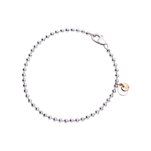 Bracciale Bollicine - Argento, Oro Rosa 9k