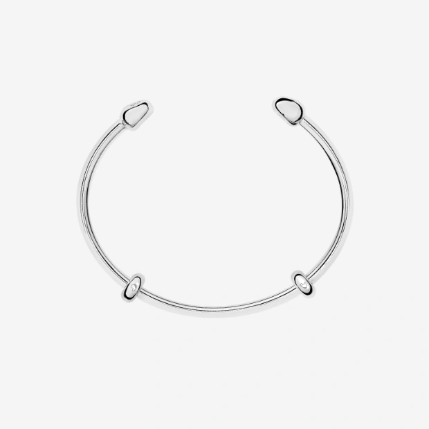 Silver Pepita Cuff Bracelet