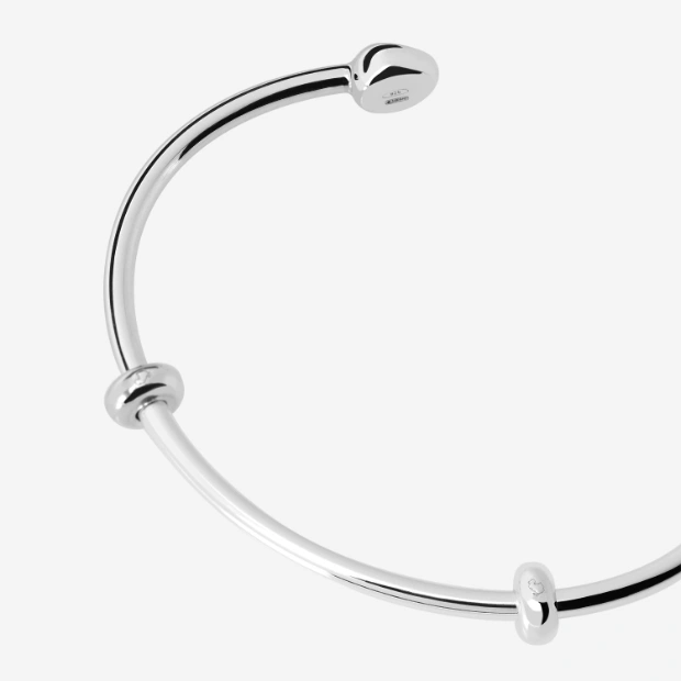 Silver Pepita Cuff Bracelet