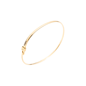 Essentials Bangle With Stopper - 18k Yellow Gold