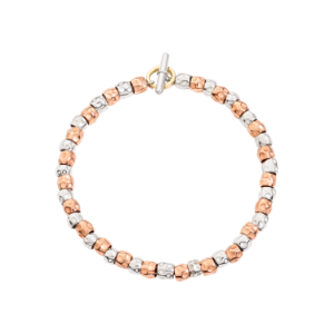Granelli Bracelet - 9k Rose Gold, Silver, 18k Yellow Gold