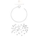 Bracelet Granelli Avec Fermoir Pepita - Argent, Or Rose 9k