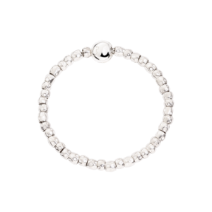 Granelli Bracelet With Pepita Closure - Silver, 9k Rose Gold