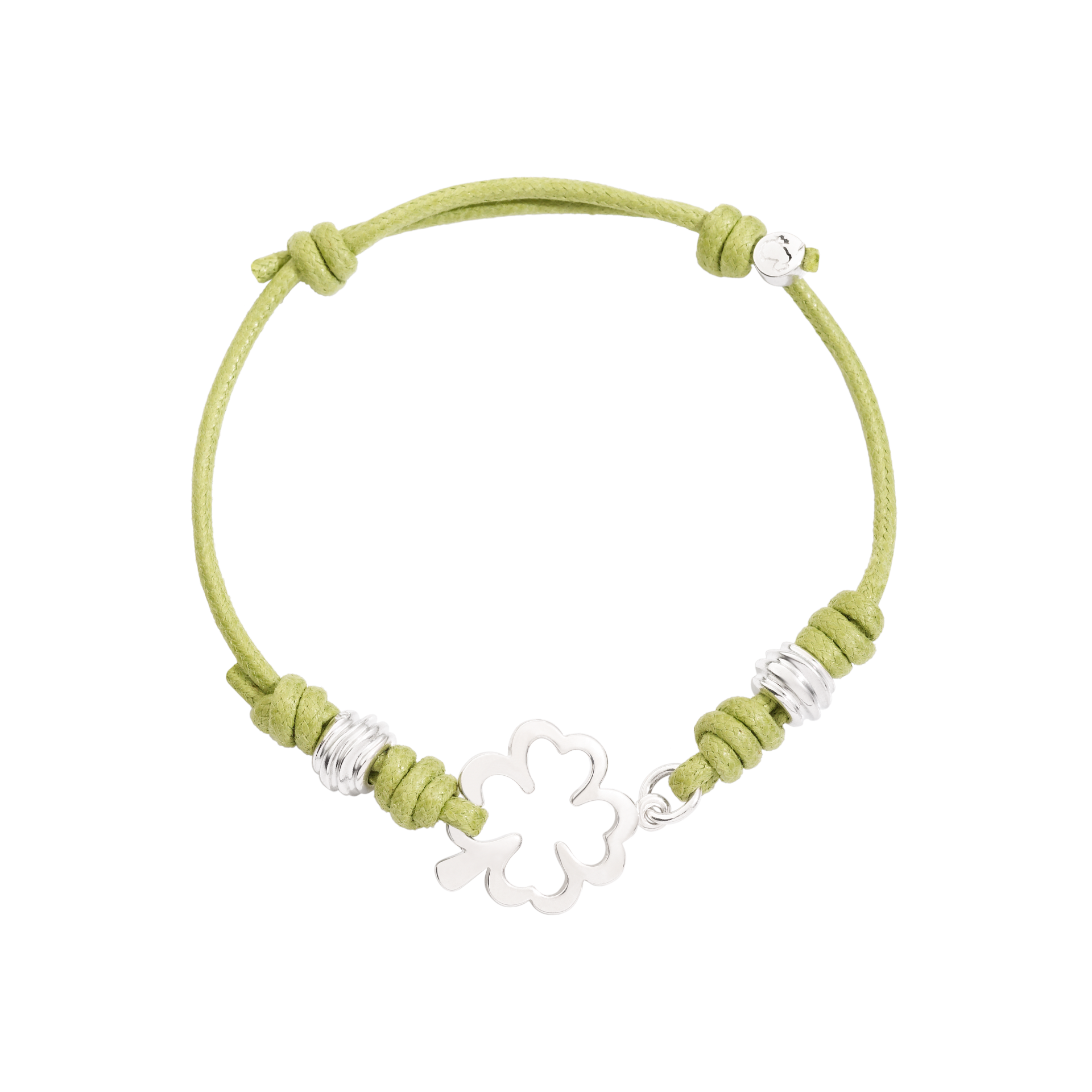 BRACCIALE CORDINO QUADRIFOGLIO