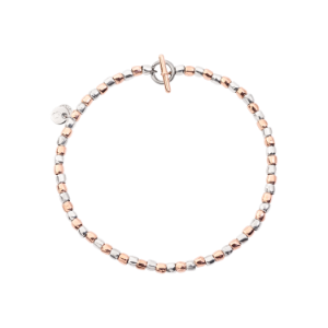 Mini Granelli Bracelet - 9k Rose Gold, Silver, Steel