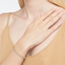 Armband Mini-granelli - Silber, Roségold 9k, Stahl