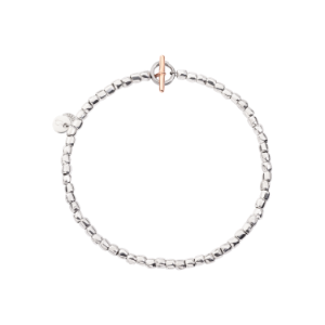 Mini Granelli Bracelet - Silver, 9k Rose Gold, Steel