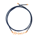 Bracelet Stellina Avec Cordon - Or Rose 9k, Coton