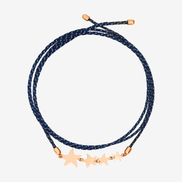 Armband Stellina Roségold Con Kordel