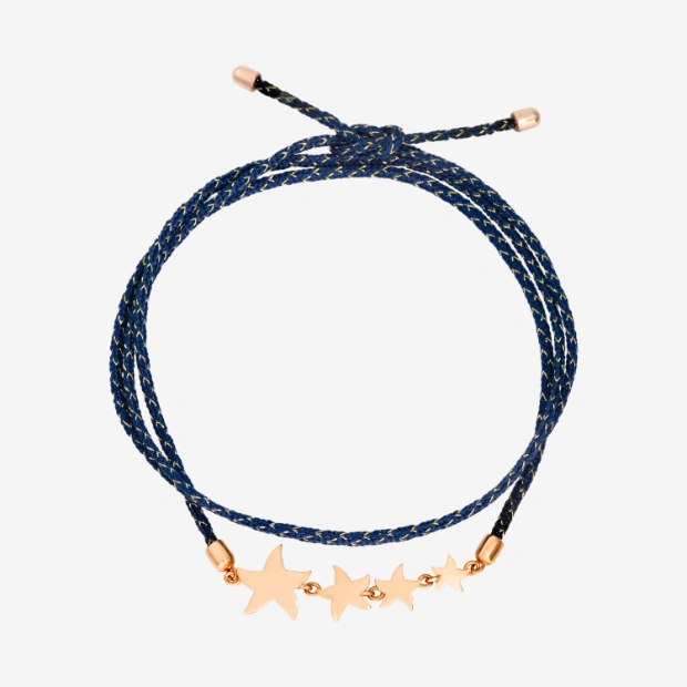 Armband Stellina Roségold Con Kordel