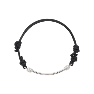 Bracciale Nodo - Argento, Cotone