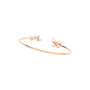 Cuff Mariposa Precioso - Oro Rosa 9k, Diamantes Blancos