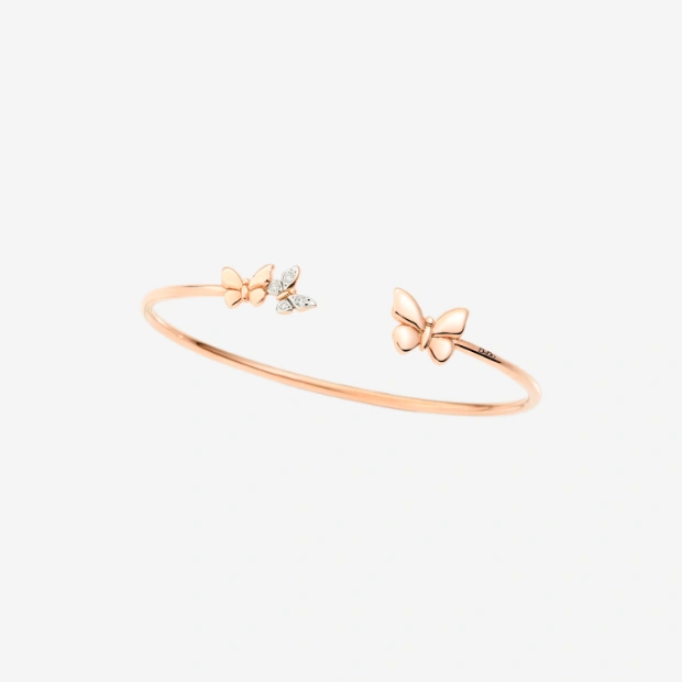 Gold & Diamond Butterfly Cuff Bracelet