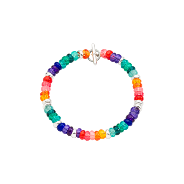 Rainbow Rondelle Bracelet
