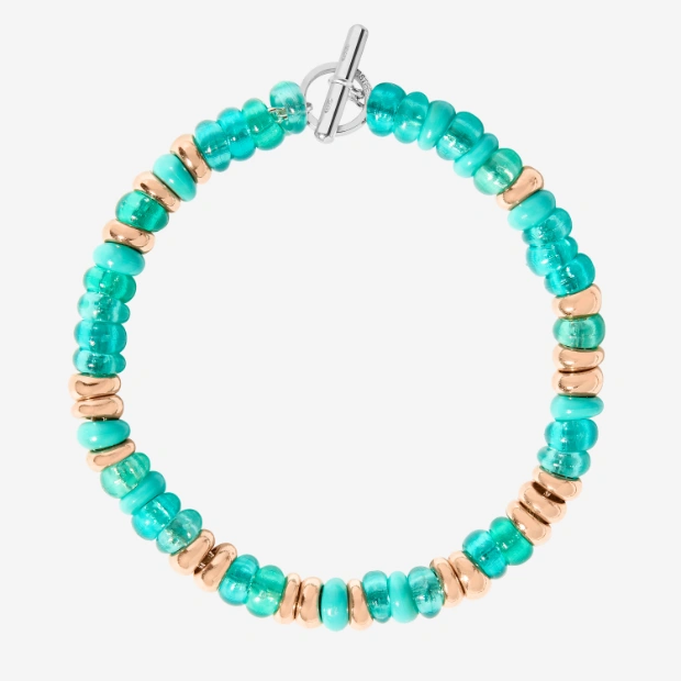 Rondelle Bracelet In Gold-plated Silver & Recycled Plastic