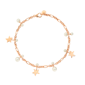 Stellina Armband - Roségold 9k, Kristallperlen