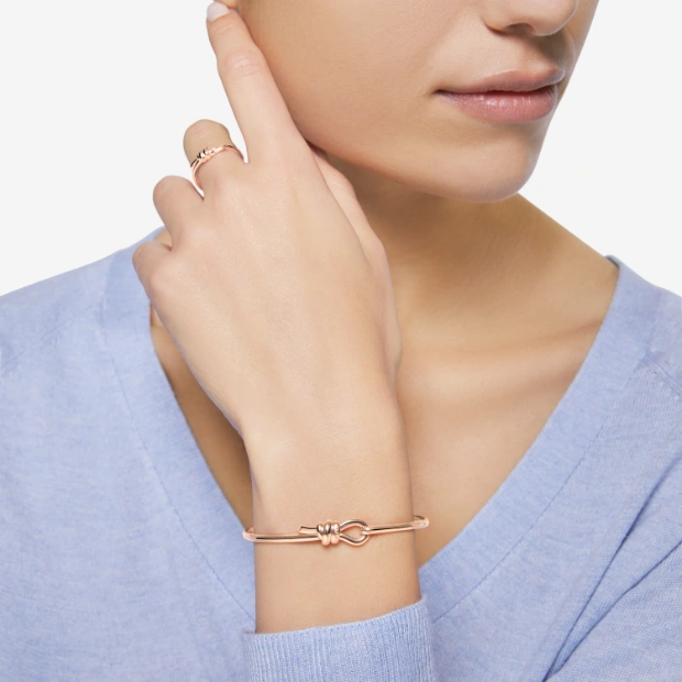 Rose Gold Nodo Bangle Bracelet