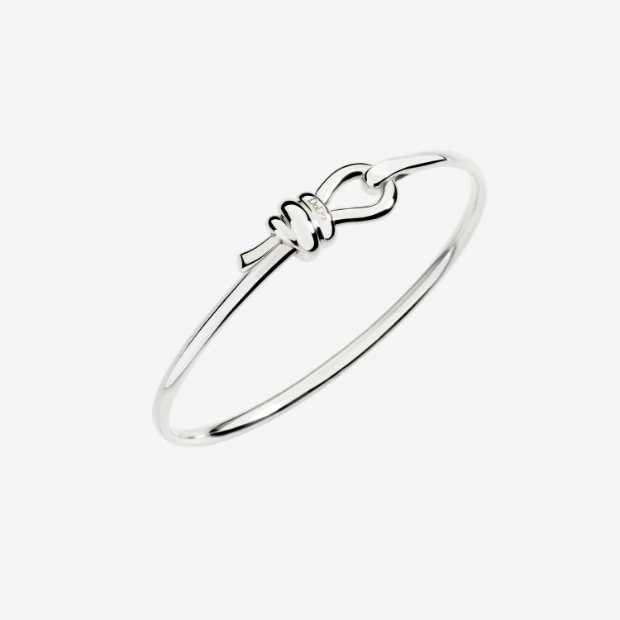 Silver Nodo Bangle Bracelet