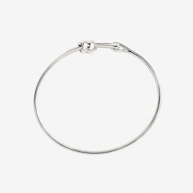 Silver Nodo Bangle Bracelet