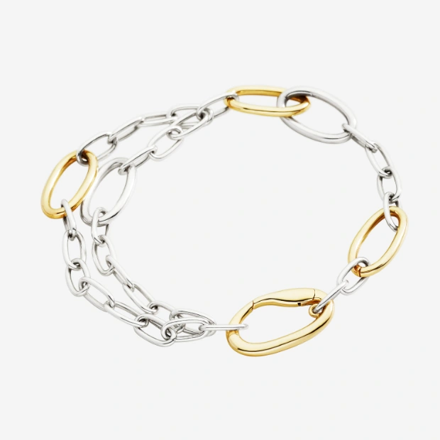 Armband Essentials Aus Silber Und Vergoldetem Silber