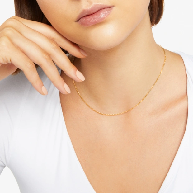 Halskette Essentials Gelbgold