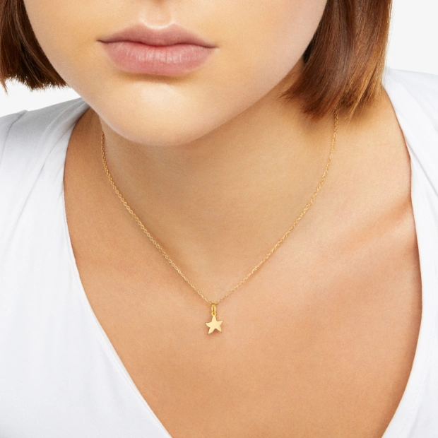 Halskette Essentials Gelbgold