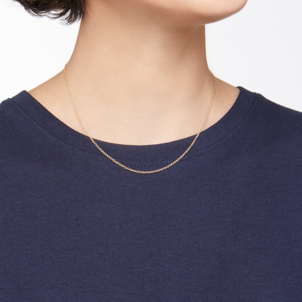 Collar Essentials De Oro Amarillo De 18 Kt