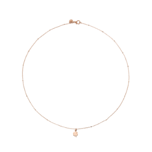 Mini Four Leaf Clover Necklace - 9k Rose Gold
