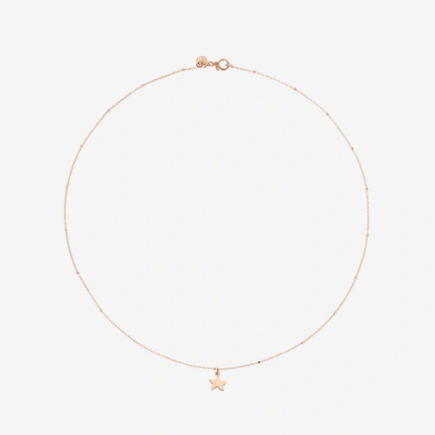 Rose Gold Mini Star Necklace