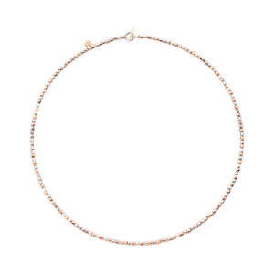 Collar Mini Granelli - Oro Rosa 9k, Plata, Acero
