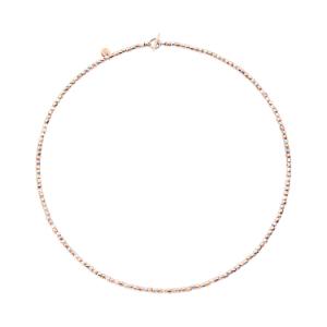 Mini Granelli Necklace - 9k Rose Gold, Silver, Steel