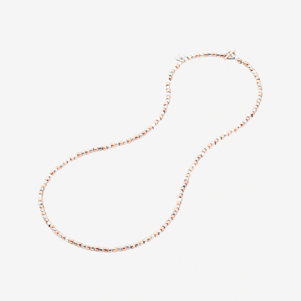Silver & Rose Gold Mini Granelli Necklace