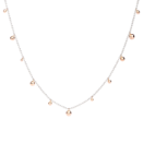Lange Halskette Bollicine - Roségold 9k, Silber