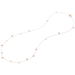 Sautoir Bollicine - Oro Rosa 9k, Argento