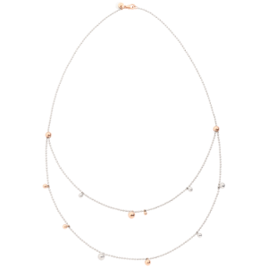 Bavarole Bollicine - Silver, 9k Rose Gold