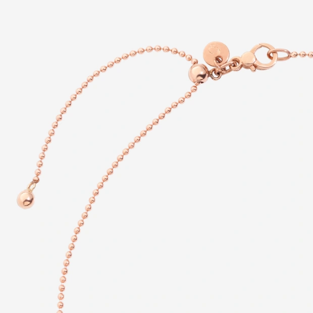 Rose Gold & White Diamond Bollicine Necklace