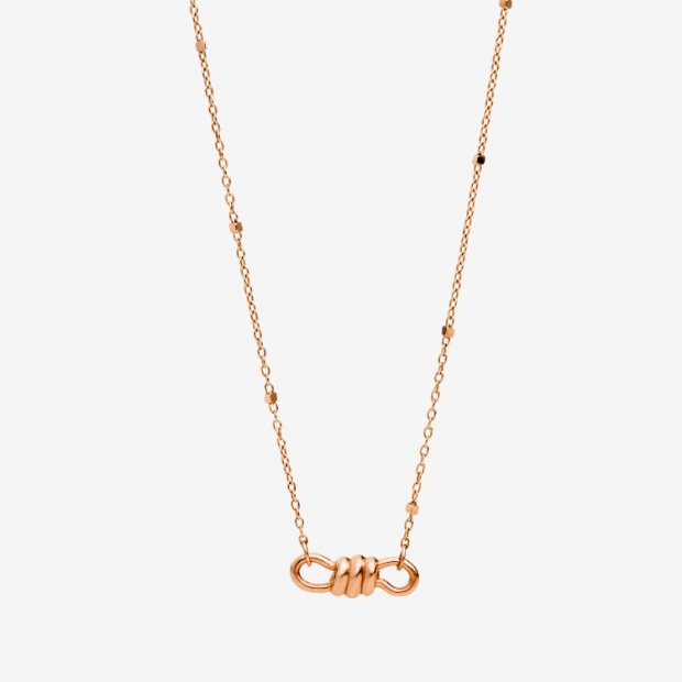 Rose Gold Nodo Choker Necklace